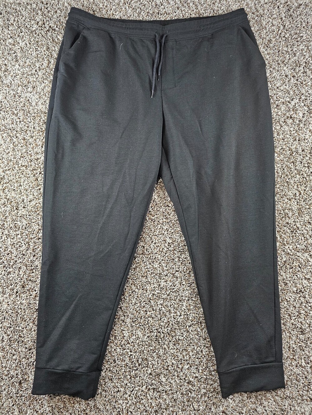 Athletic Works Mens Sz 2XL Jogger Style Athletic Track Pants Black